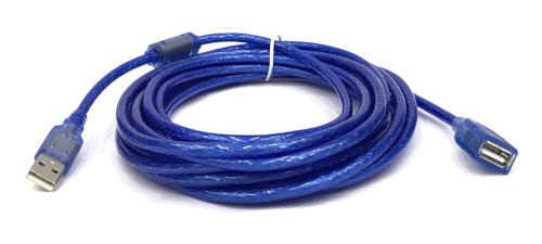 USB 2.0 AM/AF Extension Cable Blue 5m